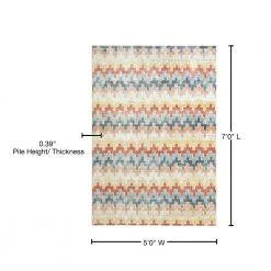 Venus Multi 5 ft. x 7 ft. Southwestern Area Rug by Dynamic Rugs -SAFAVIEH Shop multi dynamic rugs area rugs vu691524999 76 1000