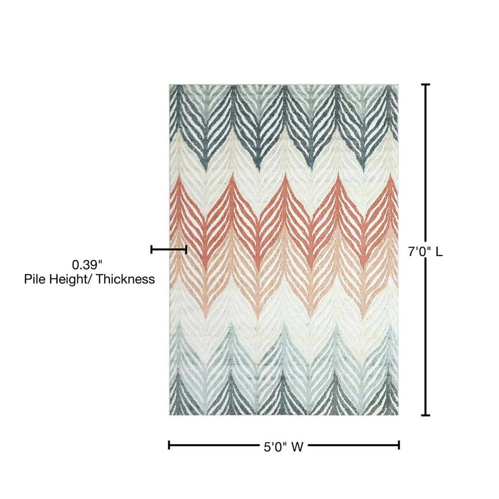 Venus Multi 5 ft. x 7 ft. Modern and Contemporary Area Rug by Dynamic Rugs 5 Venus Multi 5 ft. x 7 ft. Modern and Contemporary Area Rug by Dynamic Rugs - Image 5