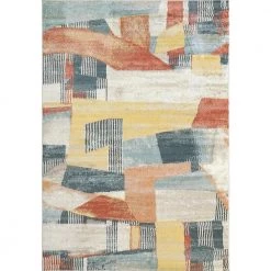 Venus Multi 7 ft. 10 in. x 10 ft. Modern Color Block Area Rug by Dynamic Rugs
