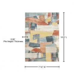 Venus Multi 7 ft. 10 in. x 10 ft. Modern Color Block Area Rug by Dynamic Rugs 9 Venus Multi 7 ft. 10 in. x 10 ft. Modern Color Block Area Rug by Dynamic Rugs -SAFAVIEH Shop multi dynamic rugs area rugs vu9121523999 76 1000