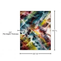 Galaxy Multi 9 ft. x 12 ft. Abstract Area Rug by SAFAVIEH -SAFAVIEH Shop multi safavieh area rugs gal110a 9 76 1000