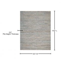 Cape Cod Natural/Blue 8 ft. x 10 ft. Striped Distressed Area Rug by SAFAVIEH -SAFAVIEH Shop natural blue safavieh area rugs cap352a 8 76 1000