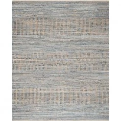 Cape Cod Natural/Blue 8 ft. x 10 ft. Distressed Striped Area Rug by SAFAVIEH
