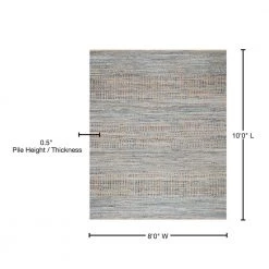 Cape Cod Natural/Blue 8 ft. x 10 ft. Distressed Striped Area Rug by SAFAVIEH -SAFAVIEH Shop natural blue safavieh area rugs cap353a 8 76 1000