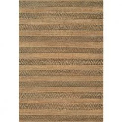Shay Natural/Charcoal 8 ft. x 10 ft. Striped Area Rug by Dynamic Rugs