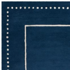 Bella Navy Blue/Ivory 8 ft. x 10 ft. Border Area Rug by SAFAVIEH -SAFAVIEH Shop navy blue ivory safavieh area rugs bel151g 8 4f 1000