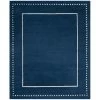 Bella Navy Blue/Ivory 8 ft. x 10 ft. Border Area Rug by SAFAVIEH