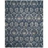 Dip Dye Navy/Gray 8 ft. x 10 ft. Medallion Area Rug by SAFAVIEH