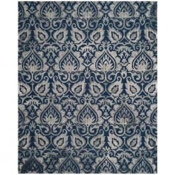 Dip Dye Navy/Gray 8 ft. x 10 ft. Medallion Area Rug by SAFAVIEH