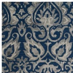 Dip Dye Navy/Gray 8 ft. x 10 ft. Medallion Area Rug by SAFAVIEH -SAFAVIEH Shop navy gray safavieh area rugs ddy511n 8 c3 1000
