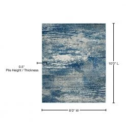 Evoke Navy/Ivory 8 ft. x 10 ft. Solid Area Rug by SAFAVIEH 26 Evoke Navy/Ivory 8 ft. x 10 ft. Solid Area Rug by SAFAVIEH -SAFAVIEH Shop navy ivory safavieh area rugs evk272a 8 76 1000