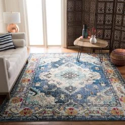 Monaco Navy/Light Blue 9 ft. x 12 ft. Border Area Rug by SAFAVIEH 17 Monaco Navy/Light Blue 9 ft. x 12 ft. Border Area Rug by SAFAVIEH -SAFAVIEH Shop navy light blue safavieh area rugs mnc243n 9 1d 1000