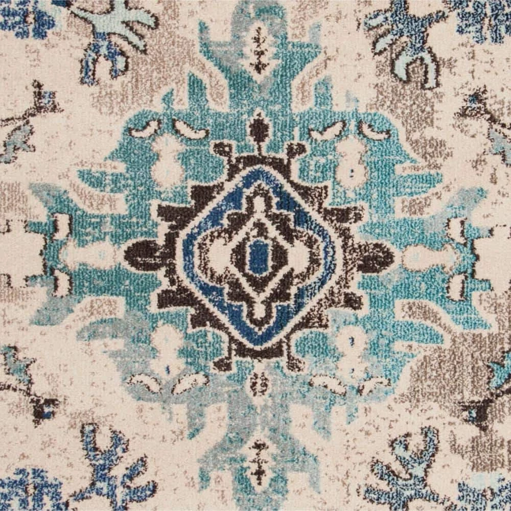 Monaco Navy/Light Blue 9 ft. x 12 ft. Border Area Rug by SAFAVIEH 8 Monaco Navy/Light Blue 9 ft. x 12 ft. Border Area Rug by SAFAVIEH - Image 8