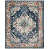 Monaco Navy/Light Blue 9 ft. x 12 ft. Border Area Rug by SAFAVIEH