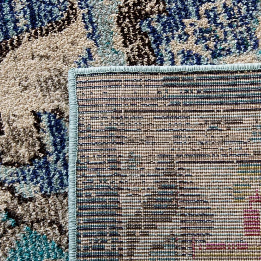 Monaco Navy/Light Blue 9 ft. x 12 ft. Border Area Rug by SAFAVIEH 7 Monaco Navy/Light Blue 9 ft. x 12 ft. Border Area Rug by SAFAVIEH - Image 7