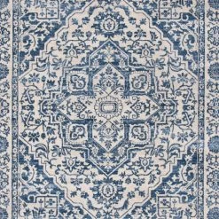 Brentwood Navy/Light Gray 9 ft. x 12 ft. Distressed Border Medallion Area Rug by SAFAVIEH 14 Brentwood Navy/Light Gray 9 ft. x 12 ft. Distressed Border Medallion Area Rug by SAFAVIEH -SAFAVIEH Shop navy light gray safavieh area rugs bnt832m 9 66 1000