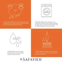 Journey Navy/Red 9 ft. x 12 ft. Machine Washable Floral Medallion Area Rug by SAFAVIEH -SAFAVIEH Shop navy red safavieh area rugs jny153m 9 40 1000