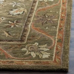 Antiquity Olive/Gold 12 ft. x 15 ft. Border Area Rug by SAFAVIEH 13 Antiquity Olive/Gold 12 ft. x 15 ft. Border Area Rug by SAFAVIEH -SAFAVIEH Shop olive gold safavieh area rugs at52a 1215 1d 1000