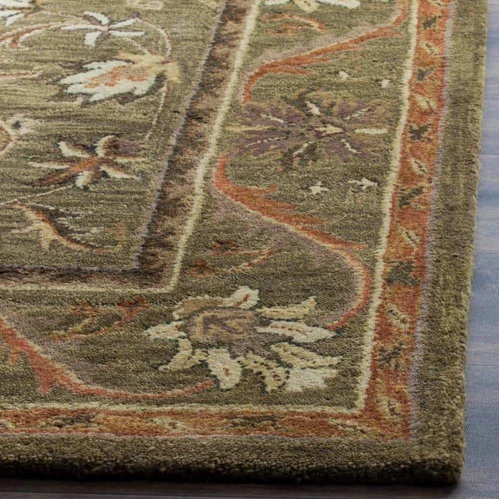 Antiquity Olive/Gold 12 ft. x 15 ft. Border Area Rug by SAFAVIEH 10 Antiquity Olive/Gold 12 ft. x 15 ft. Border Area Rug by SAFAVIEH - Image 10