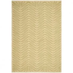 Martha Stewart Chevron Leaves Oolong Tea Green 9 ft. x 12 ft. Chevron Area Rug by SAFAVIEH