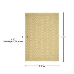 Martha Stewart Chevron Leaves Oolong Tea Green 9 ft. x 12 ft. Chevron Area Rug by SAFAVIEH -SAFAVIEH Shop oolong tea green safavieh area rugs msr3612b 9 76 1000