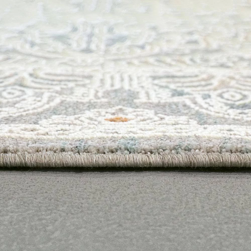 Sidra Pewter/Multi 5 ft. 3 in. x 7 ft. 7 in. Persian Area Rug by Dynamic Rugs 4 Sidra Pewter/Multi 5 ft. 3 in. x 7 ft. 7 in. Persian Area Rug by Dynamic Rugs - Image 4