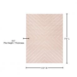 Kids Pink/Ivory 5 ft. x 7 ft. Geometric Area Rug by SAFAVIEH 17 Kids Pink/Ivory 5 ft. x 7 ft. Geometric Area Rug by SAFAVIEH -SAFAVIEH Shop pink ivory safavieh area rugs sfk920p 5 76 1000