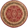 Lyndhurst Red/Black 10 ft. x 10 ft. Round Border Area Rug by SAFAVIEH