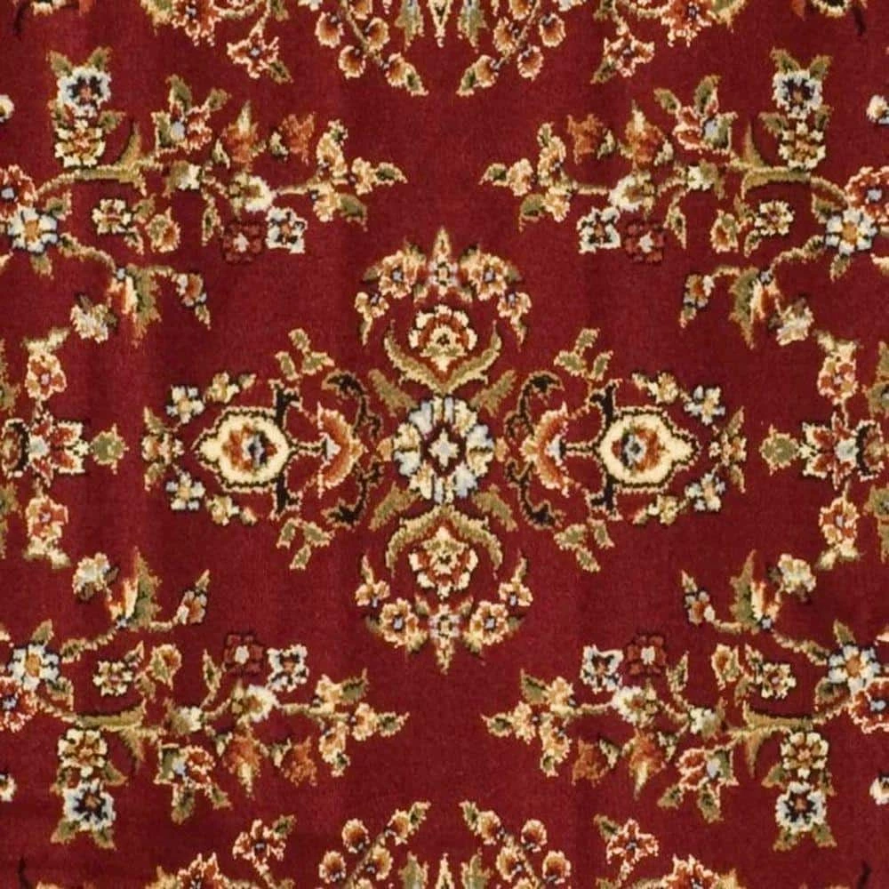 Lyndhurst Red/Black 8 ft. x 8 ft. Square Antique Floral Border Area Rug by SAFAVIEH 5 Lyndhurst Red/Black 8 ft. x 8 ft. Square Antique Floral Border Area Rug by SAFAVIEH - Image 5
