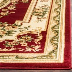 Lyndhurst Red/Ivory 9 ft. x 12 ft. Floral Medallion Border Area Rug by SAFAVIEH 12 Lyndhurst Red/Ivory 9 ft. x 12 ft. Floral Medallion Border Area Rug by SAFAVIEH -SAFAVIEH Shop red ivory safavieh area rugs lnh218c 9 1d 1000