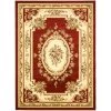 Lyndhurst Red/Ivory 9 ft. x 12 ft. Floral Medallion Border Area Rug by SAFAVIEH