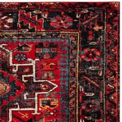 Vintage Hamadan Red/Multi 8 ft. x 10 ft. Floral Border Area Rug by SAFAVIEH 14 Vintage Hamadan Red/Multi 8 ft. x 10 ft. Floral Border Area Rug by SAFAVIEH -SAFAVIEH Shop red multi safavieh area rugs vth211a 8 4f 1000