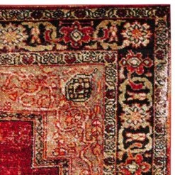 Vintage Hamadan Red/Multi 8 ft. x 10 ft. Border Medallion Area Rug by SAFAVIEH -SAFAVIEH Shop red multi safavieh area rugs vth219a 8 1d 1000