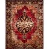 Vintage Hamadan Red/Multi 8 ft. x 10 ft. Border Medallion Area Rug by SAFAVIEH