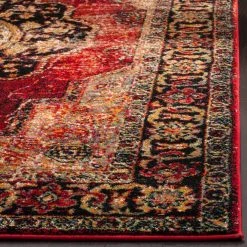 Vintage Hamadan Red/Multi 8 ft. x 10 ft. Border Medallion Area Rug by SAFAVIEH -SAFAVIEH Shop red multi safavieh area rugs vth219a 8 66 1000