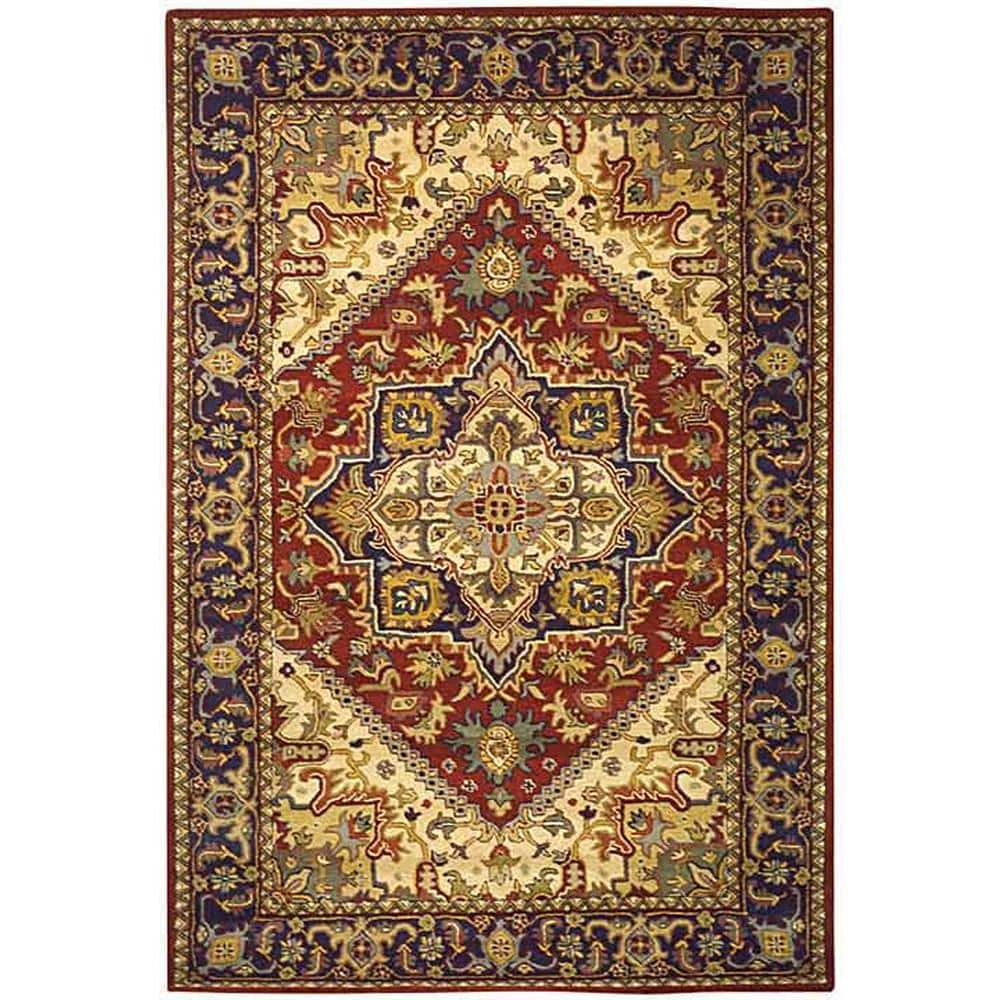 Heritage Red 9 ft. x 12 ft. Border Area Rug by SAFAVIEH 1 Heritage Red 9 ft. x 12 ft. Border Area Rug by SAFAVIEH