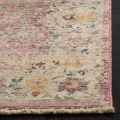 Illusion Rose/Cream 8 ft. x 10 ft. Border Area Rug by SAFAVIEH -SAFAVIEH Shop rose cream safavieh area rugs ill703f 8 1d 1000