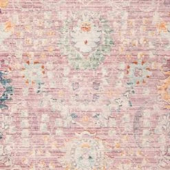 Illusion Rose/Cream 8 ft. x 10 ft. Border Area Rug by SAFAVIEH -SAFAVIEH Shop rose cream safavieh area rugs ill703f 8 4f 1000