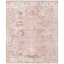 Illusion Rose/Cream 8 ft. x 10 ft. Border Area Rug by SAFAVIEH
