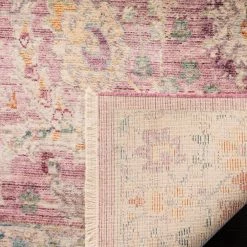 Illusion Rose/Cream 8 ft. x 10 ft. Border Area Rug by SAFAVIEH -SAFAVIEH Shop rose cream safavieh area rugs ill703f 8 66 1000