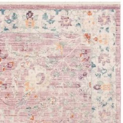 Illusion Rose/Cream 8 ft. x 10 ft. Border Area Rug by SAFAVIEH -SAFAVIEH Shop rose cream safavieh area rugs ill703f 8 c3 1000
