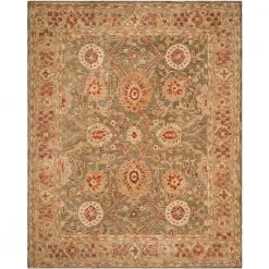 Anatolia Sage/Ivory 9 ft. x 12 ft. Border Area Rug by SAFAVIEH