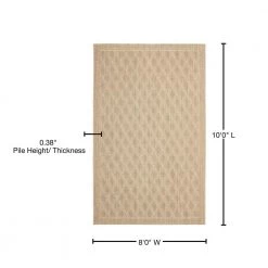 Palm Beach Sand 8 ft. x 10 ft. Border Area Rug by SAFAVIEH 16 Palm Beach Sand 8 ft. x 10 ft. Border Area Rug by SAFAVIEH -SAFAVIEH Shop sand safavieh area rugs pab351a 810 76 1000