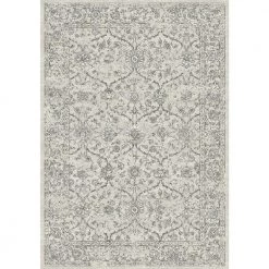 Ancient Garden Silver/Grey 4 ft. x 6 ft. Indoor Area Rug by Dynamic Rugs