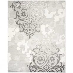 Adirondack Silver/Ivory 8 ft. x 10 ft. Floral Area Rug by SAFAVIEH