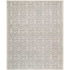 Cambridge Silver/Ivory 9 ft. x 12 ft. Geometric Medallion Area Rug by SAFAVIEH