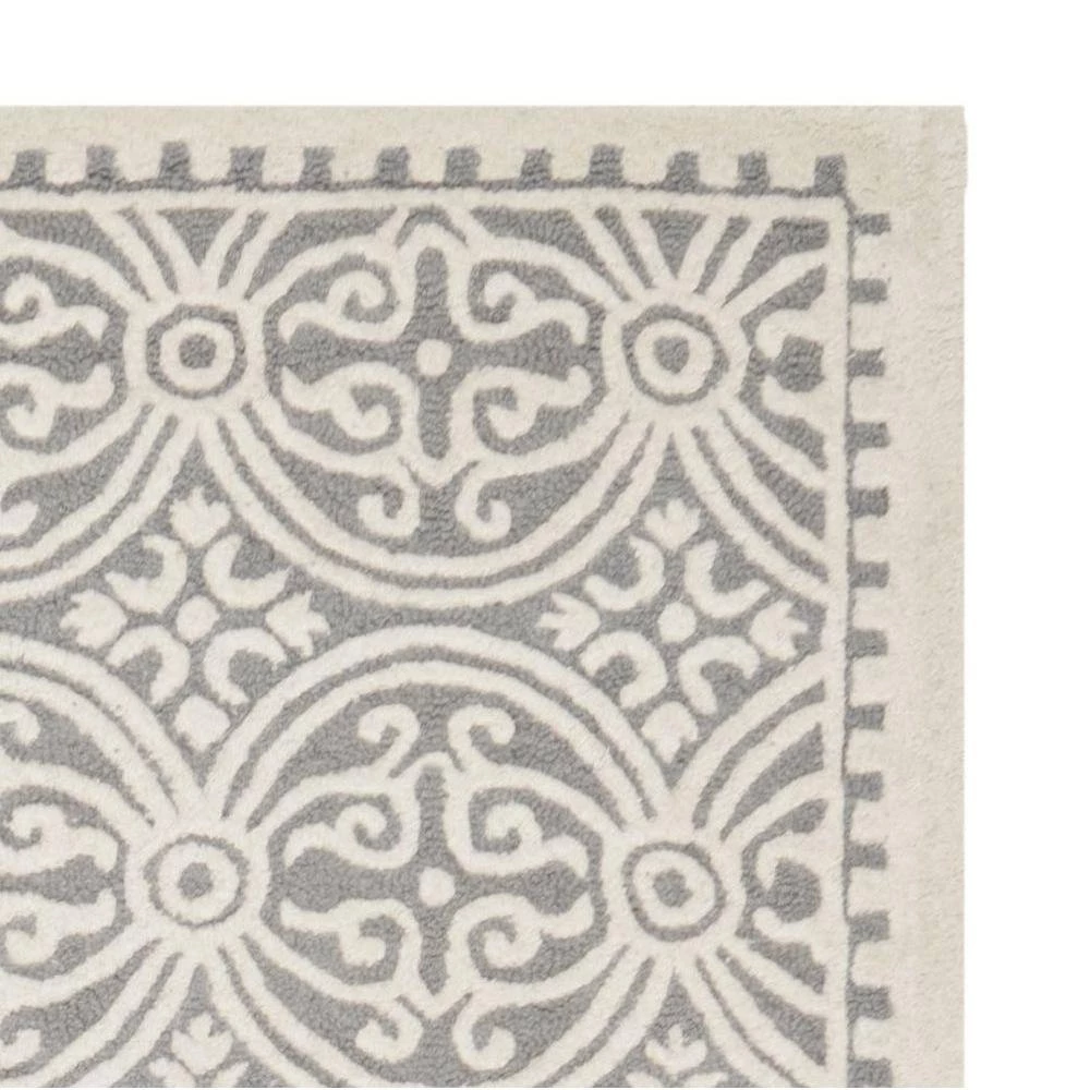 Cambridge Silver/Ivory 9 ft. x 12 ft. Geometric Medallion Area Rug by SAFAVIEH 7 Cambridge Silver/Ivory 9 ft. x 12 ft. Geometric Medallion Area Rug by SAFAVIEH - Image 7