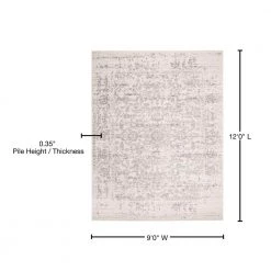 Madison Silver/Ivory 9 ft. x 12 ft. Geometric Area Rug by SAFAVIEH 17 Madison Silver/Ivory 9 ft. x 12 ft. Geometric Area Rug by SAFAVIEH -SAFAVIEH Shop silver ivory safavieh area rugs mad603g 9 76 1000