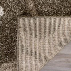 Florida Shag Smoke/Beige 9 ft. x 12 ft. Solid Floral Area Rug by SAFAVIEH -SAFAVIEH Shop smoke beige safavieh area rugs sg459 7913 9 1d 1000