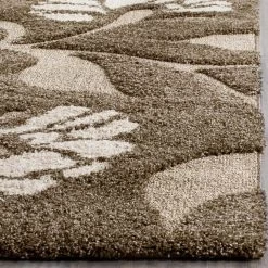 Florida Shag Smoke/Beige 9 ft. x 12 ft. Solid Floral Area Rug by SAFAVIEH -SAFAVIEH Shop smoke beige safavieh area rugs sg459 7913 9 40 1000